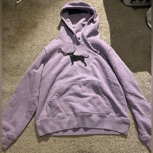 Purple the black dog hoodie. Size M